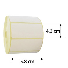 Rola etichete direct termice 58x43 mm, 1000 et./rola