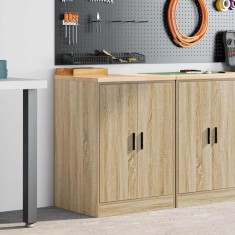 vidaXL Dulap depozitare garaj Stejar Sonoma 60x51x85 cm lemn masiv pin 860573