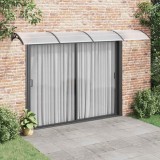 Copertina Usa Policarbonat vidaXL Negru 400x100 cm Protectie Ploaie Grindina