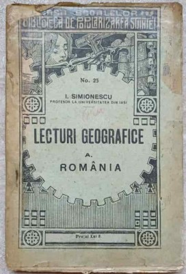 LECTURI GEOGRAFICE - ROMANIA-I. SIMIONESCU-237497 foto