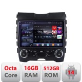Navigatie Ford Edge 2015-2021 midline Edotec Kit-edge-mid 8 core QLED 2K 16+512GB 360 Android Waze USB Navigatie Internet Youtube Radio
