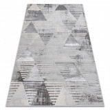 Covor LIRA E1627 Triunghiurile geometriai, structural, modern, fascinație - gri, 200x290 cm