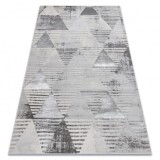 Covor LIRA E1627 Triunghiurile geometriai, structural, modern, fascinație - gri, 120x170 cm