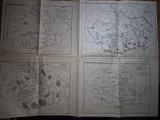 4 harti romania - diferite perioade din secolul 20 - din anii &#039;70 - &#039;80