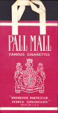 HST Pungă veche reclamă țigări Pall Mall