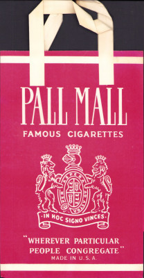 HST Pungă veche reclamă țigări Pall Mall foto