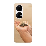 Husa compatibila cu Huawei Nova 8i model Baby sea turtle, Silicon, TPU, Viceversa, Transparent, Carcasa