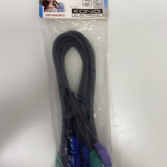 Cablu KVM VGA + 2x PS/2 Konig CMP-KVMCAB10 / 1,8m (512)