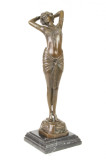 Dansatoare - statueta din bronz pe soclu din marmura JK-17, Nuduri