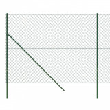 Gard de plasa de sarma, verde, 1,8x25 m GartenMobel Dekor, vidaXL