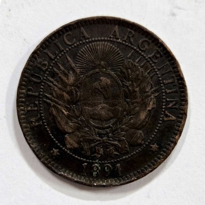 2 Centavos 1891 - Argentina foto