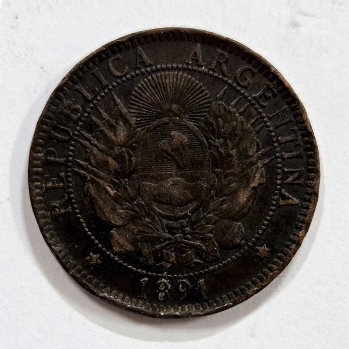 2 Centavos 1891 - Argentina