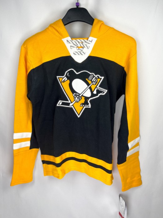 Pittsburgh Penguins hanorac cu glugă pentru copii Ageless Revisited - Home Po Hoodie - Dětsk&eacute; M (10 - 12 let)