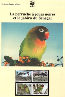 Zambia 1996 - Păsări, set WWF, 6 poze, MNH (vezi descrierea) foto