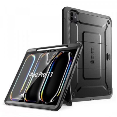Husa pentru Apple iPad Pro 11 (2024), Supcase, Unicorn Beetle Pro, Neagra foto