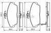 Set placute frana,frana disc ROVER STREETWISE (2003 - 2005) BOSCH 0 986 495 233