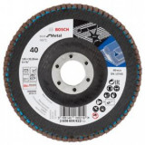 Cumpara ieftin Disc de slefuire evantai BOSCH X571 pentru metal ,D 125 mm; G 40, cu degajare