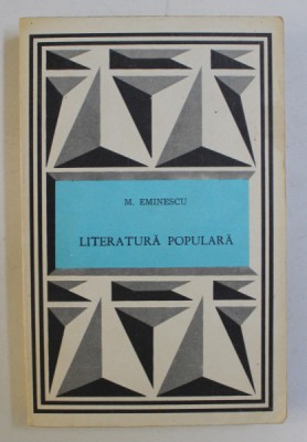 M. EMINESCU , LITERATURA POPULARA , 1985 foto