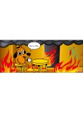 Supe Deskmat This Is Fine PC