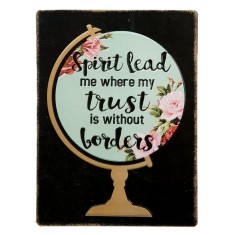 Tablou cu mesaj motivational Spirit Lead 26 x 1 x 35 cm