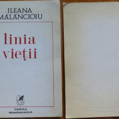 Ileana Malancioiu , Linia vietii , 1982 , editia 1 cu autograf