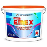 Vopsea Lavabila Silicatica Interior &ldquo;Emex&rdquo; - Alb - Bid. 15 L