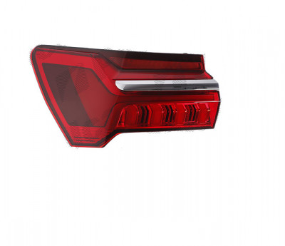 Stop spate lampa Audi A6 (C8), 03.2018-, spate, Stanga, semnalizare dinamica; cu animatie; partea exterioara; LED; cu ornament cromat, ULO foto