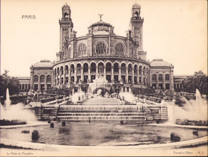 Litografie Le Palais du Trocadero