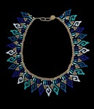 Set bijuterii artizanale &bdquo;Okama Azul&rdquo;
