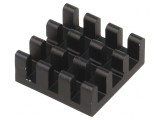 Radiator Aluminiu Negru 15x15x6mm