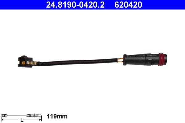 ATE 24.8190-0420.2 senzor de avertizare,uzura placute de frana