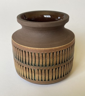 Vază de ceramică de la Alings&amp;aring;s, Suedia, designer TOMAS ANAGRIUS, anii 1960 foto