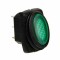 Intrerupator basculant impermeabil Micro 12V/24V - 10A lumina LED - Verde Garage AutoRide