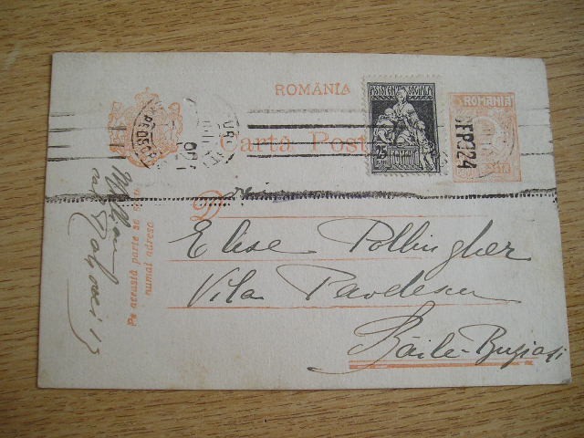 D11 - Carte postala - tematica regalista - circulata la Buzias la 1924