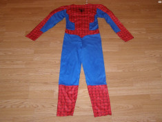 costum carnaval serbare spiderman pentru copii de 7-8 ani foto