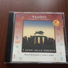 Sunetele zodiacului zodia Taur cd disc muzica relaxare ambientala terapeutica NM