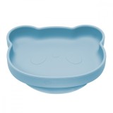 Farfurie din silicon The Little Bear - Aqua Blue, 1 bucata, Appekids