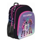 Ghiozdan fete pentru scoala cu 3 compartimente,Monster High,38x29x18 cm, St.Majewski