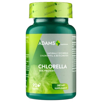 Chlorella 300 miligrame 90 capsule Adams Vision foto