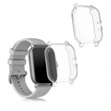 Cumpara ieftin Set 2 huse pentru Xiaomi Amazfit GTS 2/Amazfit GTS 2e, Silicon, Transparent, 53906.01, Kwmobile