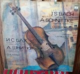 Disc vinil JS Bach* / A. Schnittke* - Oleg Kagan, dirijor Yuri Nikolaevsky- Concertul pentru vioară nr. 1 &icirc;n la minor / NM-