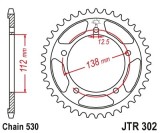 Cumpara ieftin Pinion Spate JT Sprockets JTR302 44 dinti CBR 1100XX