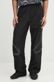 adidas Originals pantaloni de trening Adilenium Tg Tp culoarea negru, cu imprimeu, KF8521