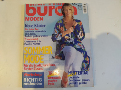 Revistă Burda Moden. 1996. Revistă Burda cu tipare foto