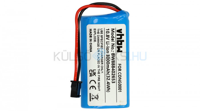 VHBW Baterie Cecotec CONG0001 for - 3000mAh, 10.8V, Li-ion