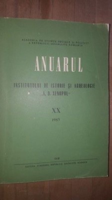 Anuarul Institutului de Istorie si Arheologie &amp;bdquo;A. D. Xenopol&amp;rdquo; XX foto