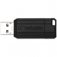 Memorie USB Verbatim Pinstripe Store &amp;#039;n&amp;#039; Go 128GB, USB 2.0, Negru foto