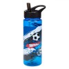 Sticlă Apă Copii, Flip Top, Model Fotbal, Culoare Bleu, Capacitate 0,65L, Oem