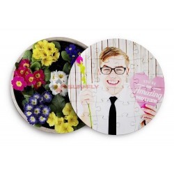 Puzzle personalizat rotund carton foto