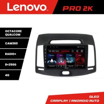 Navigatie Hyundai Elantra 2007-2011 Lenovo Kit-2009 8 core QLED 2K 8+256 360 Android Waze USB Navigatie Internet Youtube Radio CarStore Technology foto